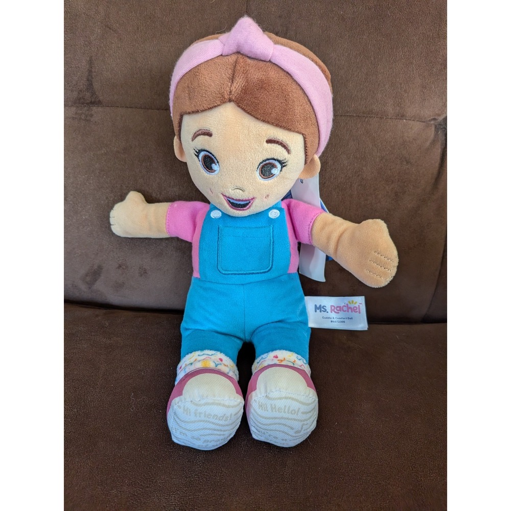 Ms. Rachel Cuddle & Comfort Doll Gund Spin Master Plush Toy Pink Blue 6072305